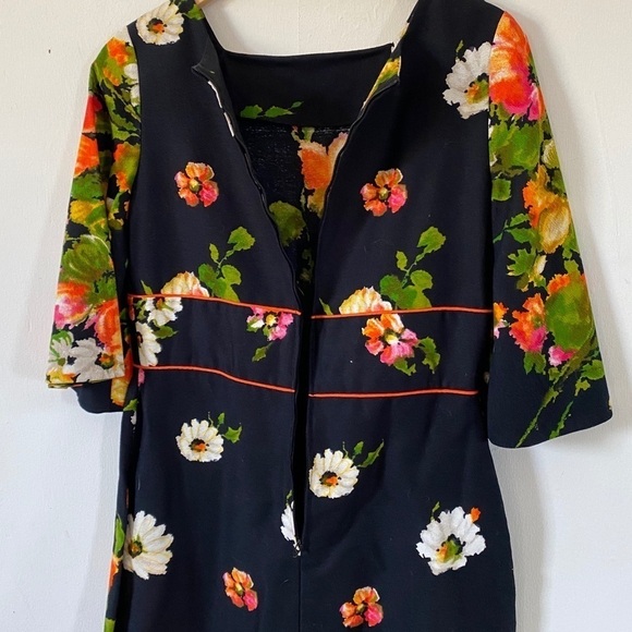 Vintage Hawaiian Dress Polynesian Maxi Alice Of California 60s Womens Small - Picture 9 of 13